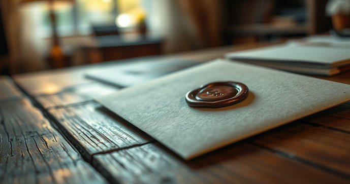Envelope com lacre: segurança e elegância na apresentação de documentos
