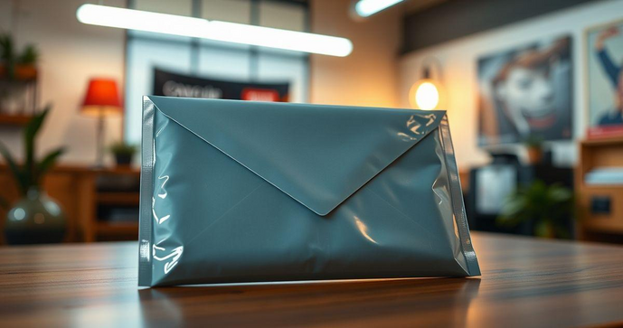 Envelope plástico personalizado para marketing eficaz