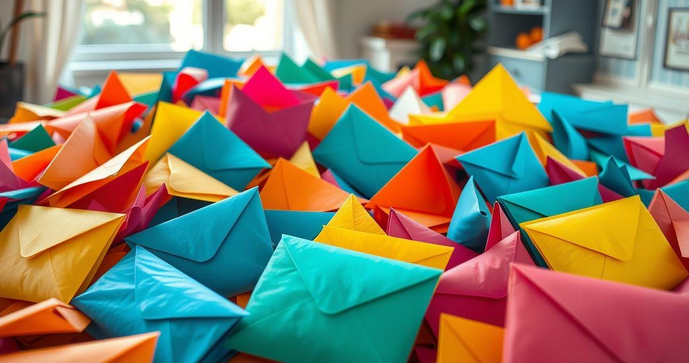 Envelope saco colorido: descubra suas vantagens e usos criativos